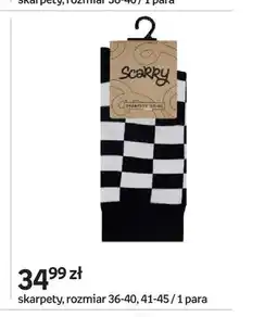 Empik Skarpety Scarry czarno-biała szachownica oferta