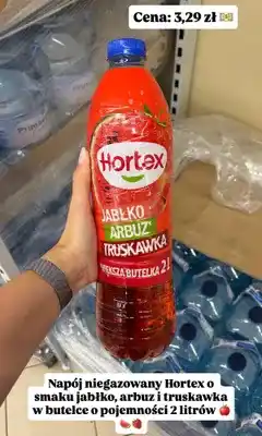 Dino Napój niegazowany Hortex jabłko, arbuz, truskawka oferta