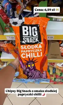 Dino Chipsy Big Snack słodka papryczka chilli oferta