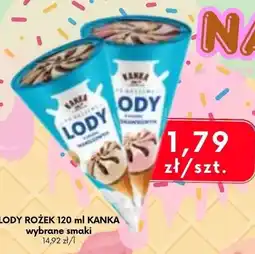 EMMA market Lody rożek truskawkowe Kanka oferta