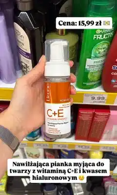Dino Nawilżająca pianka myjąca do twarzy Lirene C+E Vitamin Energy oferta