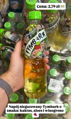 Dino Napój niegazowany Tymbark kaktus, aloes, winogrono oferta