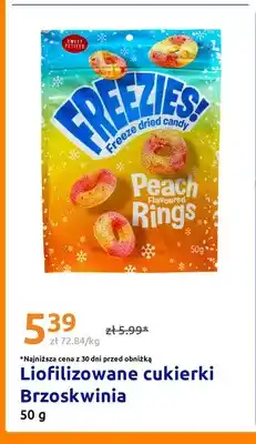Action Liofilizowane cukierki Brzoskwinia Freezies Peach Flavoured Rings oferta