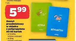 Netto Zeszyt przedmiotowy w okładce z polipropylenu A5 60 kartek w kratkę Herlitz oferta