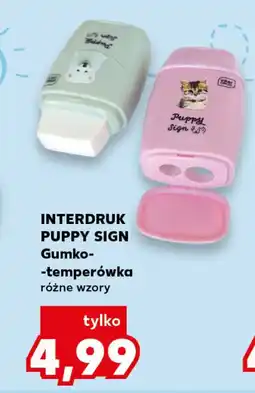 Kaufland INTERDRUK PUPPY SIGN Gumko-temperówka różne wzory oferta