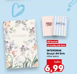 Kaufland INTERDRUK Zeszyt A4 Girls oferta