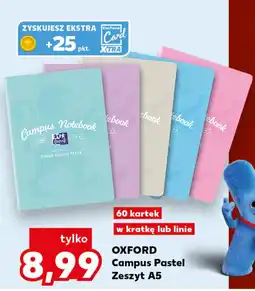 Kaufland OXFORD Campus Pastel Zeszyt A5 oferta