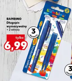 Kaufland BAMBINO Długopis wymazywalny + 2 wkłady oferta