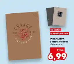 Kaufland INTERDRUK Zeszyt A4 Boys oferta