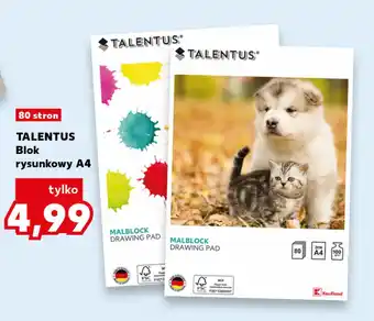Kaufland TALENTUS Blok rysunkowy A4 oferta