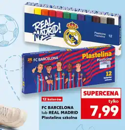 Kaufland FC BARCELONA lub REAL MADRID Plastelina szkolna oferta