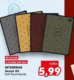 Kaufland INTERDRUK Zeszyt A5 Soft Touch Szachy oferta