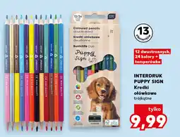 Kaufland INTERDRUK PUPPY SIGN Kredki ołówkowe trójkątne oferta