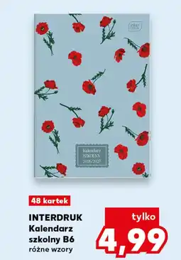 Kaufland INTERDRUK Kalendarz szkolny B6 oferta