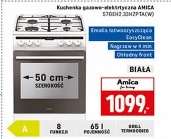 Neopunkt Kuchenka gazowo-elektryczna Amica 57GEH2.33HZPTA(W) oferta