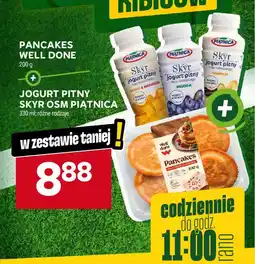 Stokrotka Pancakes Well Done + jogurt pitny skyr osm piątnica oferta
