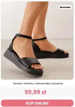 Renee Sandały z ekoskóry z zakrytą piętą i sprzączką Reneé oferta