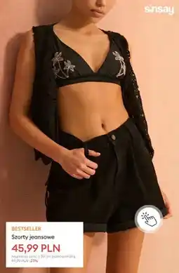Sinsay Szorty jeansowe Sinsay oferta