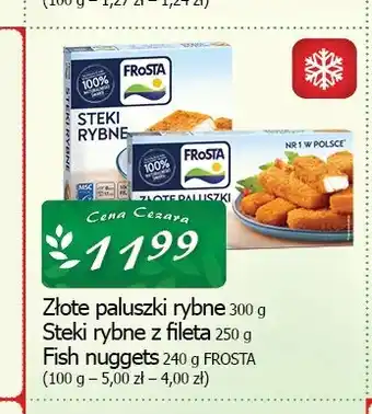 Cezar Delikatesy Złote paluszki rybne Frosta oferta