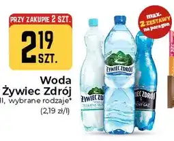 Społem Częstochowa Woda źródlana Żywiec Zdrój niegazowana oferta