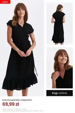 Top Secret Sukienka czarna z wiązaniem oferta