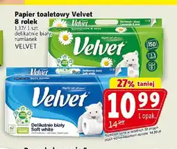 Prim Market Papier toaletowy Velvet delikatnie biały 8-pak oferta