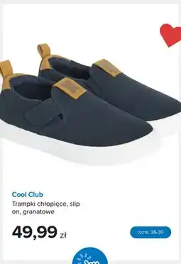 Smyk Trampki chłopięce Cool Club slip on granatowe oferta