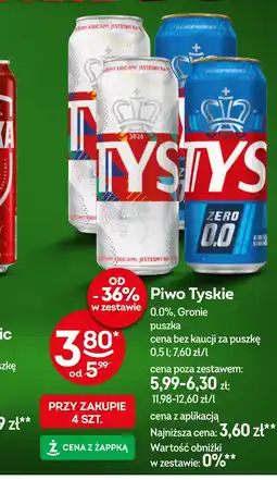 Żabka Piwo bezalkoholowe Tyskie oferta