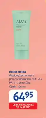 dm drogerie markt Wodoodporny krem przeciwsłoneczny SPF 50+ Aloe Cica Holika Holika oferta