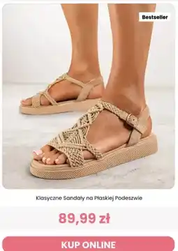 Renee Sandały damskie Klasyczne Sandały na Płaskiej Podeszwie Renee oferta