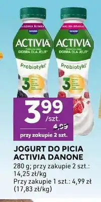 Stokrotka Jogurt do picia Activia Danone suszona śliwka oferta
