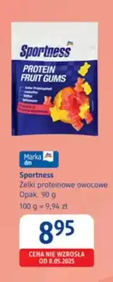 dm drogerie markt Żelki proteinowe owocowe Sportness oferta