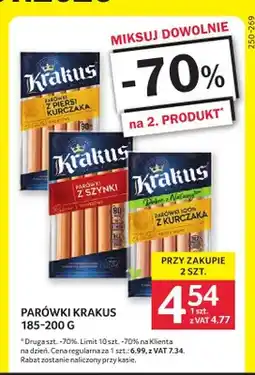 Selgros Parówki Krakus z piersi kurczaka oferta
