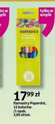 Empik Flamastry Paperdot 12 kolorów oferta