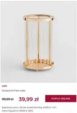 Home&You Świecznik Flair tube home&you oferta