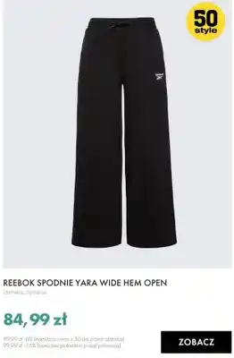 Spodnie damskie Reebok Yara Wide Hem Open