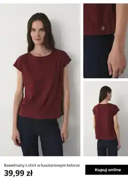 Greenpoint T-shirt bawełniany Greenpoint w kasztanowym kolorze oferta