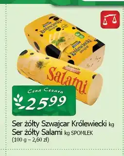 Cezar Delikatesy Ser żółty Szwajcar Królewski Spomlek oferta