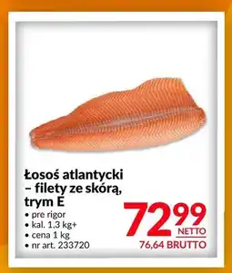 Makro Łosoś atlantycki filety ze skórą trym E oferta