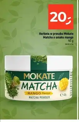 Dealz Herbata w proszku Mokate Matcha o smaku mango oferta