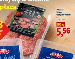 Lidl Salami w stylu włoskim Deluxe oferta