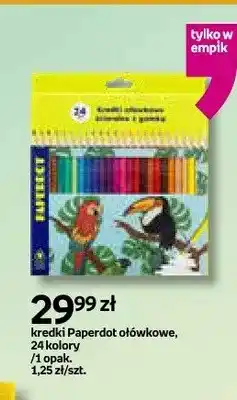 Empik Kredki ołówkowe Paperdot 24 kolory oferta