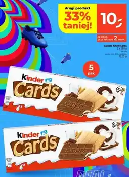Dealz Ciastka Kinder Cards 5-pak oferta