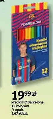 Empik Kredki ołówkowe trójkątne FC Barcelona 12 kolorów oferta