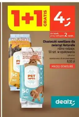 Dealz Chusteczki nawilżane dla zwierząt Naturelle Pet Wipes oferta