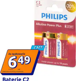 Action Philips Baterie C2 Alkaline Power Plus 2 szt oferta