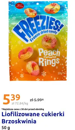 Action Liofilizowane cukierki Brzoskwinia Sweet Petites Freezies! Peach Flavoured Rings oferta
