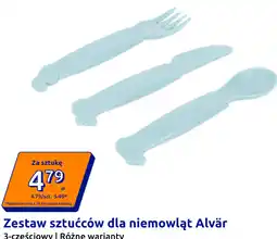 Action Zestaw sztućców dla niemowląt Alvär 3-częściowy oferta