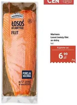 Biedronka Łosoś świeży filet ze skórą luz Marinero oferta