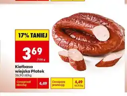 Biedronka Kiełbasa wiejska Płatek oferta